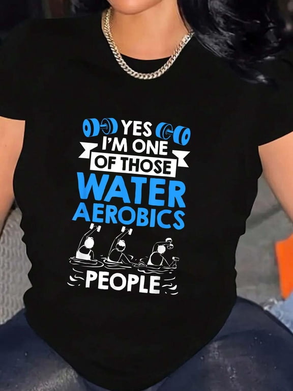 Water Fitness Aqua Aerobics Workout Water Aerobic Exercise T-Shirt
