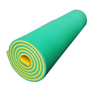 Water Float Mat Foam Floating Pad Relaxing High Density Xpe Foam Blanket 2 Layers Float Mat Bed Mattress for Beach Summer Swimming Pool Sea yellow and green