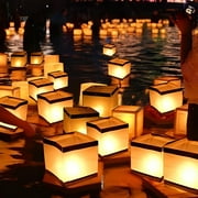 Water Floating Candle Lantern  - Set of 10