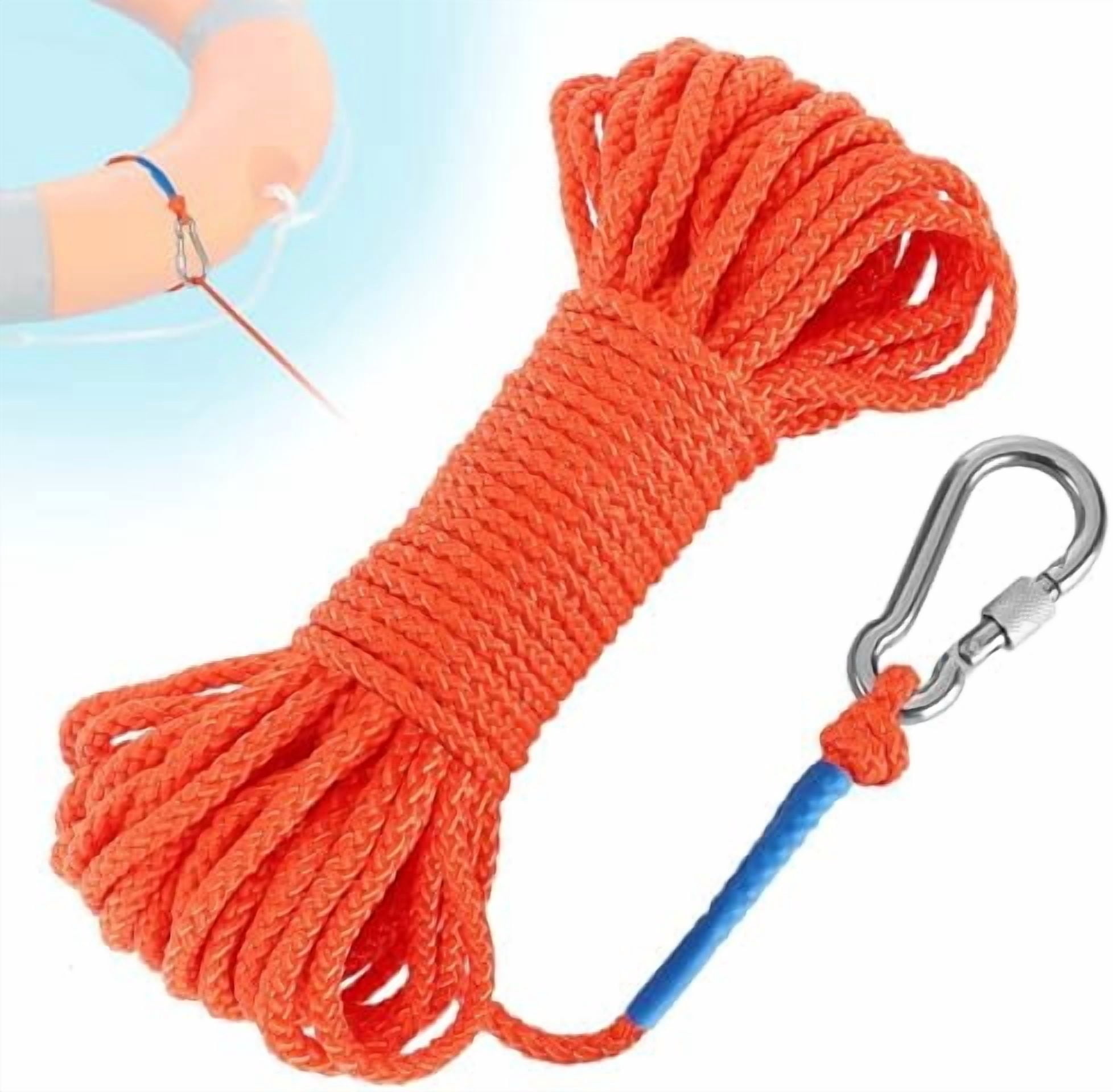 Water Floating Lifesaving Rope - Professional Throwing Pool Life Preserver Rope Line for Swimming Small Kayak Inflatable Boat