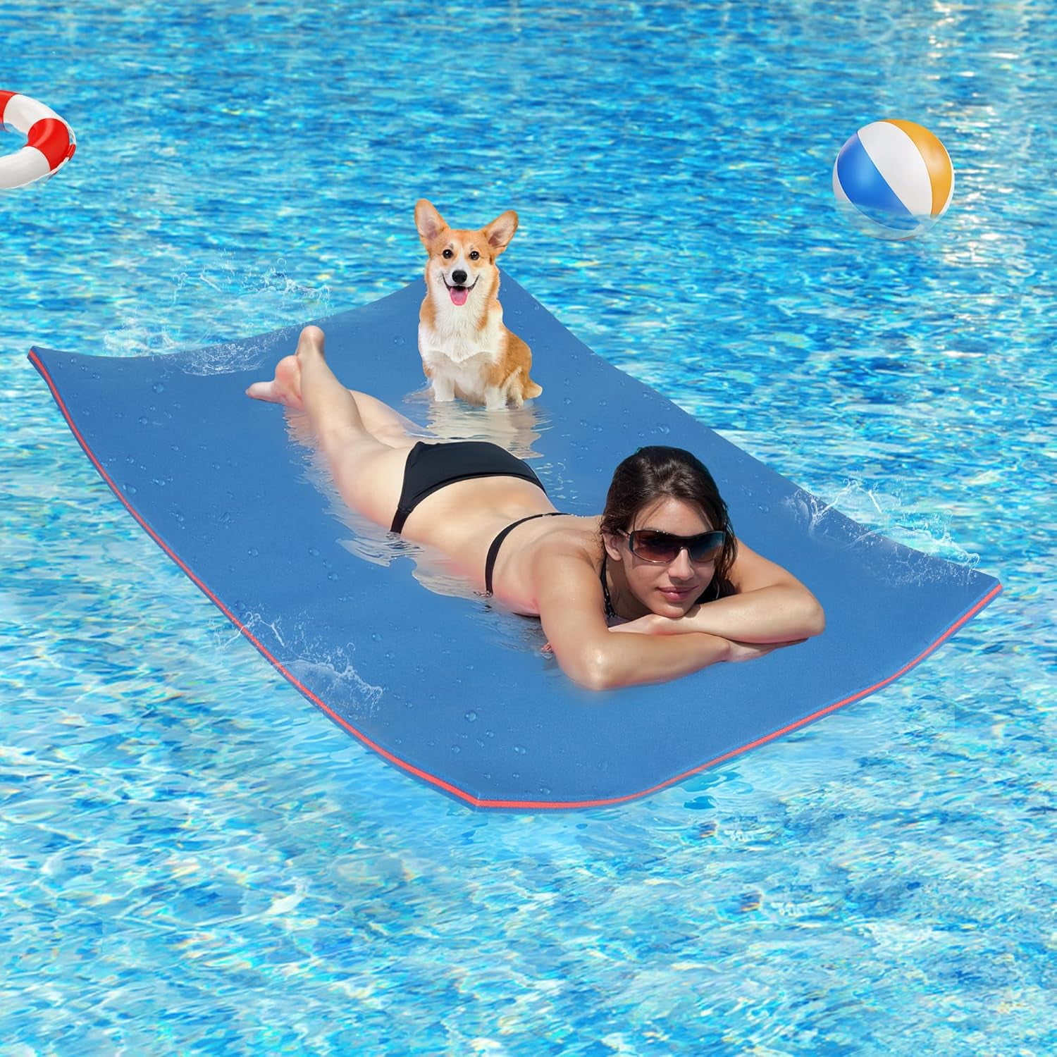 Aqua Lily Pad Target Llchaensc Floating Water Pad, Lily Pad For Water  Recreation,Floating Mat For Lake Water Mat Rafts Lily Pad Pools Boating  Beach, XPE Floating Island... Floating Foam Lily Pad