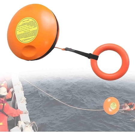 Water Floating Rescue Disc,Throwable Emergency Rescue Disc for Water & Ice Emergencies, 131ft Rescue Rope, Safety Equipment for Kayaking, Rafting, Raft and Boat 1piece