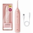 thumbnail image 1 of Water Flosser Dental Cleaner – Cordless Rechargeable Oral Irrigator – Waterproof Portable Dental Cleaning with Nozzle – Braces Home Travel - Pink, 1 of 4