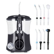 Water Flosser, Water Picks for Teeth Cleaning with 10 Pressures & 8 Tips for Family Use, 600ml Powerful Teeth Cleaner Oral Irrigator for Teeth/Braces Cleaning and Flossing