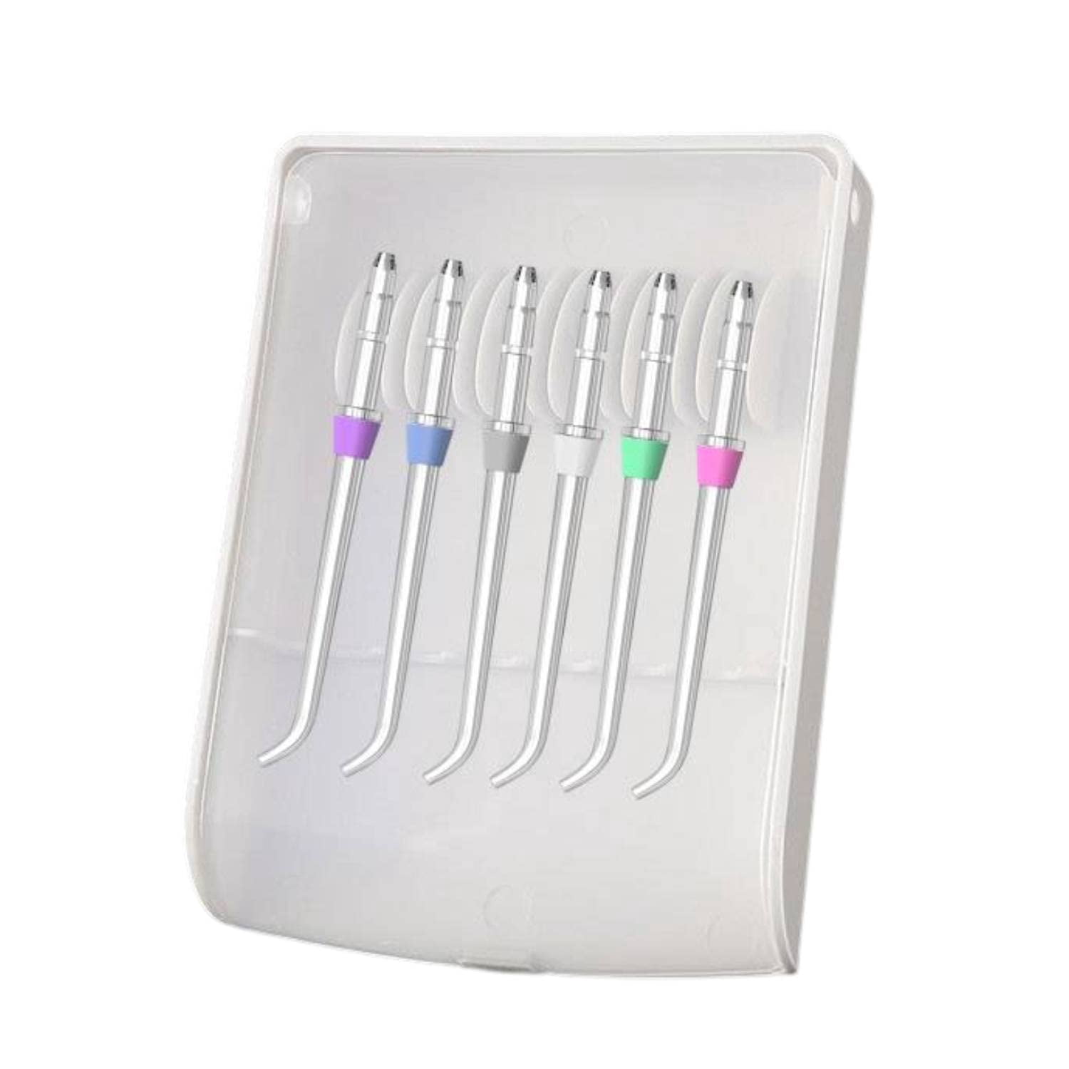 Waterpik Water Flosser Tips Storage Case W/ 6 Replacement Tips NEW Sealed