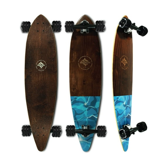 Water Flow 39 inch Pintail Longboard by Shark Wheel