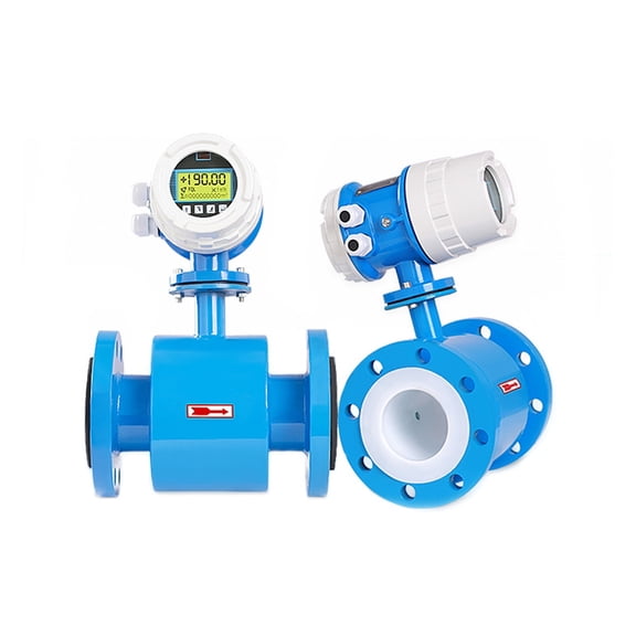 Water Flow Meter Accuracy 1.0% Digital Liquid Electromagnetic Flowmeter For Sewage Wastewater Seawater ,Stable Performance