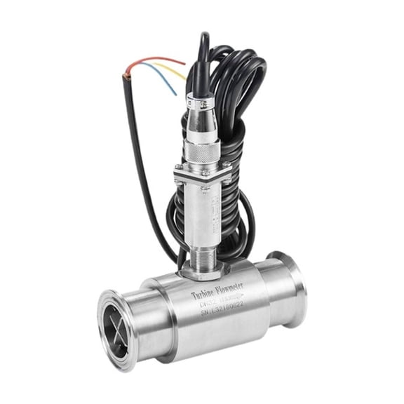 Water Flow Meter, High Accuracy SS304 Clamp Sensor, Pulse Signal Hydraulic Liquid Fuel Milk Alcohol Beer Flowmeter