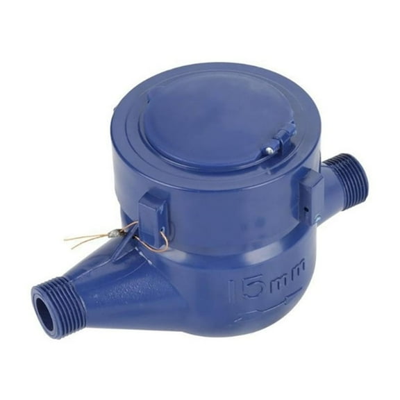 Cold Water Meter 15mm 1/2 Inch Arbitrary Rotation Function Water Flow Meter With Fittings Garden & Home Usage ,Accurate Measurement