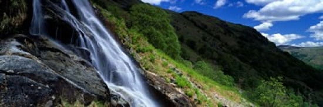 Water Flowing Over Rocks Sourmilk Gill Borrowdale English Lake District Cumbria England United Kingdom Canvas Art - Panoramic Images (18 x 6)
