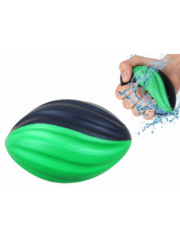 Water Football for Pool Beach Soft Catch Football with Air Pump Easy Grip Waterproof Pool Toys for Summer Outdoor Sports Activities