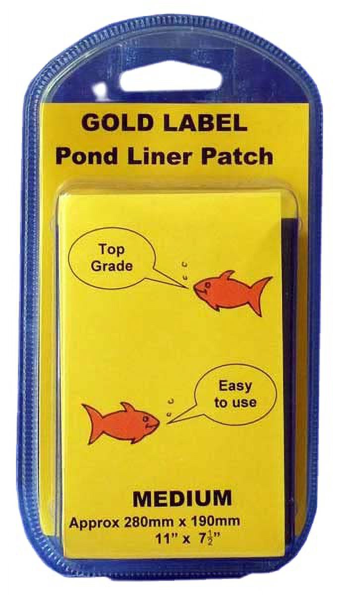 Water Garden Koi Fish Pond Liner Leak Repair Patch Kit, Includes Black