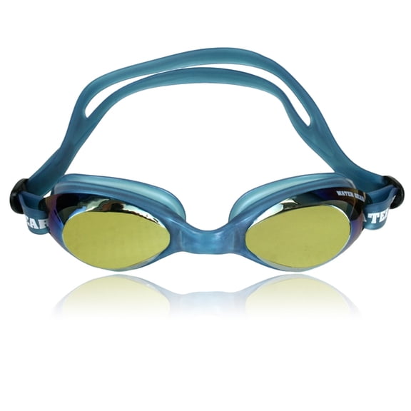 Water Gear 29175 Metallic Razor Anti-Fog Swim Goggles-Gold