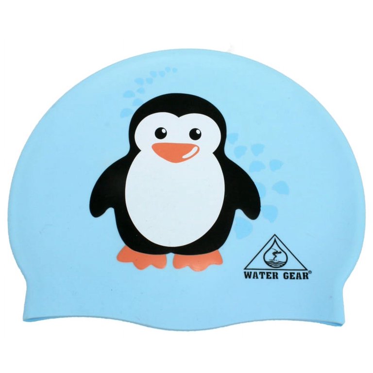 Water Gear 39750 Graphic Silicone Swim Cap-penguin - Walmart.com