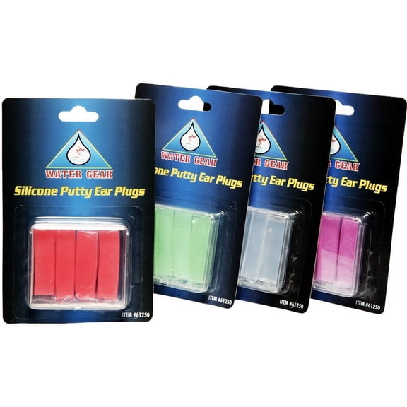 Water Gear 61250 Silicone Putty Ear Plugs-Green