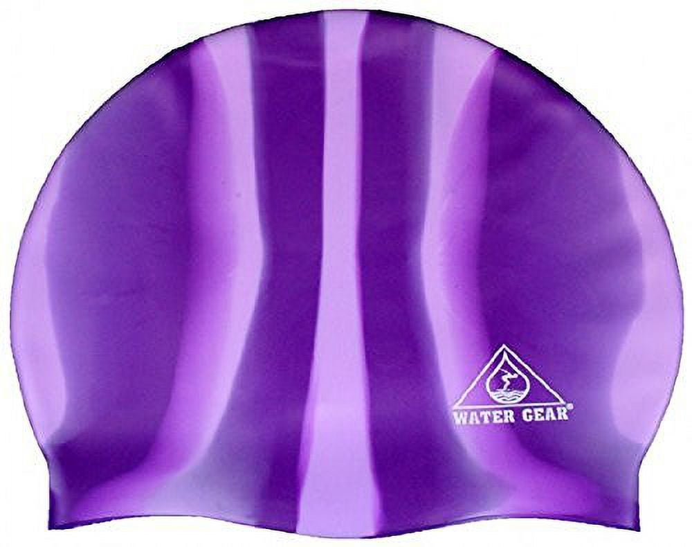 Water Gear Jazz Silicone Swim Cap BLUE/JADE