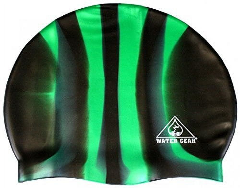 Water Gear Jazz Silicone Swim Cap BLUE/JADE
