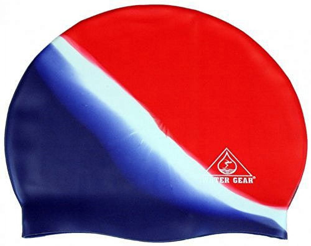 Water Gear Jazz Silicone Swim Cap BLUE/JADE