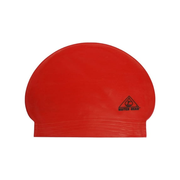 Water Gear 30100 Latex Swim Cap-Red