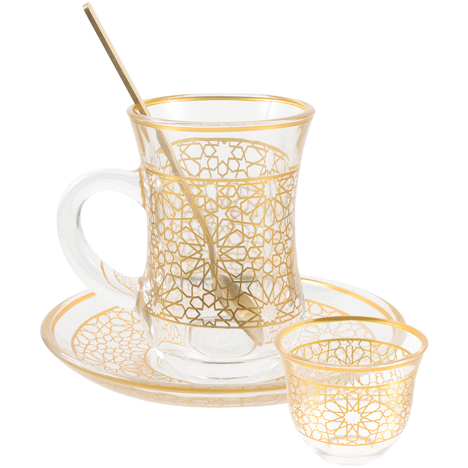 Water Glasses Coffee Glass Coffe Mugs Latte Cups Glass Coffee Cup Retro