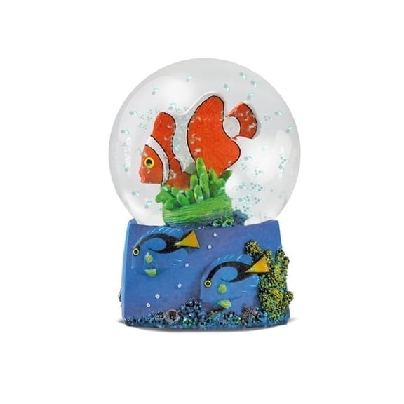 Water Globe - Reef Fish from Deluxebase. Snow Globe with Reef Fish Figurine, Glass Glitter Globe, Resin Base. Home Decor & Reef Fish Gift.