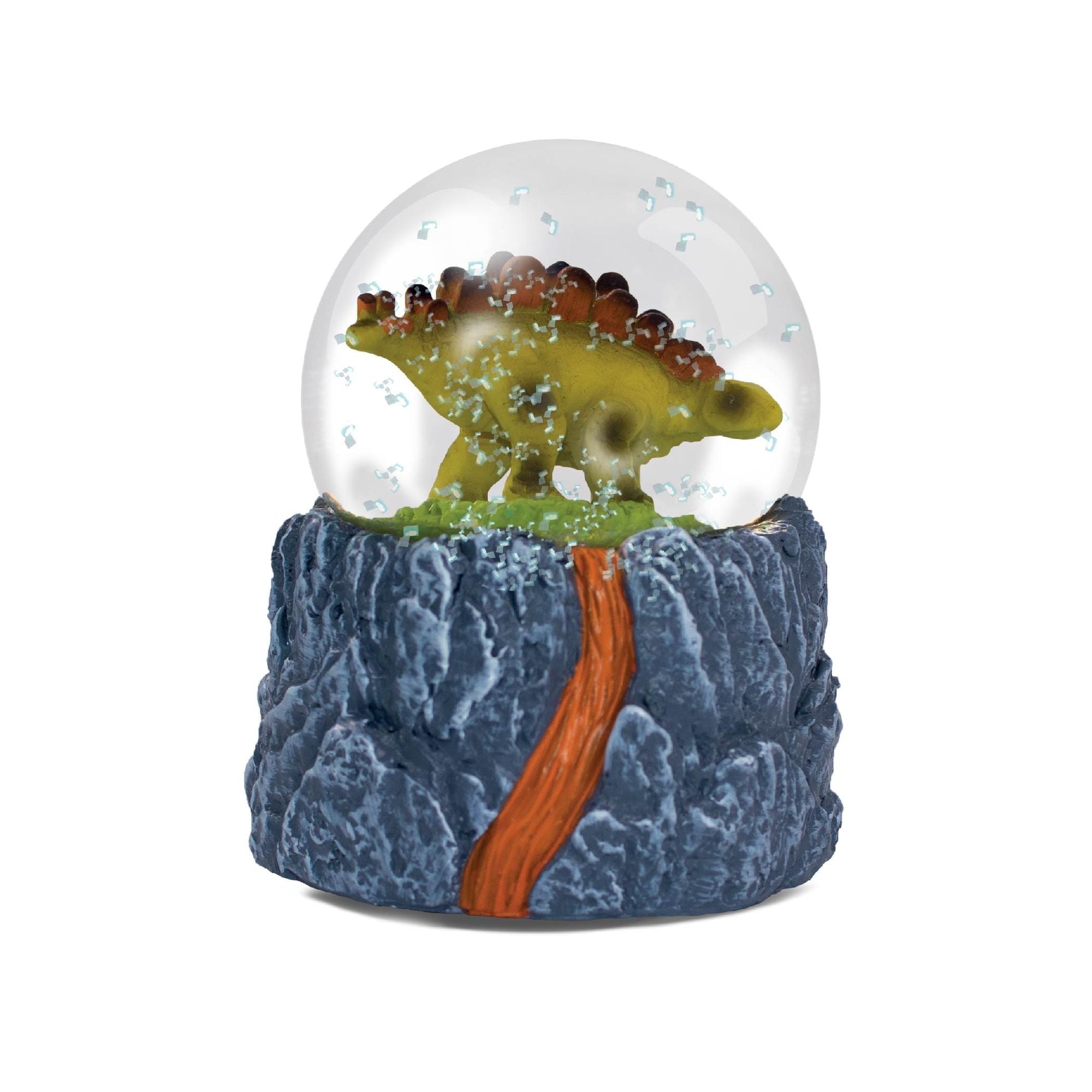 Water Globe - Stegosaurus by Deluxebase. Dinosaur Snow Globe with Resin Figurine for Home Décor