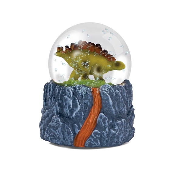 Water Globe - Stegosaurus from Deluxebase. Snow Globe with Stegosaurus Figurine, Glass Glitter Globe, Resin Base. Home Decor & Stegosaurus Gift.