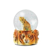 Water Globe - Tiger from Deluxebase. Snow Globe with Tiger Figurine, Glass Glitter Globe, Resin Base. Home Decor & Tiger Gift.