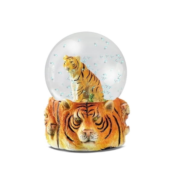 Water Globe - Tiger from Deluxebase. Snow Globe with Tiger Figurine, Glass Glitter Globe, Resin Base. Home Decor & Tiger Gift.