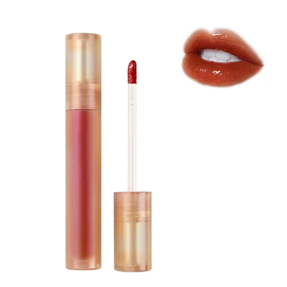 Water Gloss Lip Glaze, Waterproof Liquid Lipstick, Long-Lasting Matte Transfer-Proof Lip Tint with Mirror Effect, Moisturizing Non-Sticky formula, Super Stay Lip Stain for Smooth Color Lock