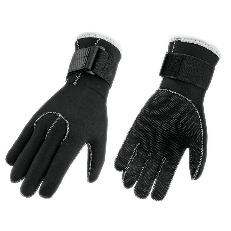 Water Gloves, Neoprene Five Finger Wetsuit Gloves for Diving, Snorkeling,  Kayaking, Surfing, Winter, Canoeing, Kayaking and Other Water Sports，Small