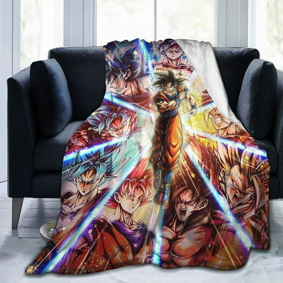Water Goku Blanket Ultra-Soft Throw Blanket For Couch Bed Sofa, Lightweight Warm Bedding Blanket Fleece Bedding 50"X40"