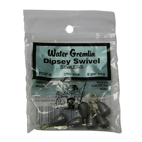 Water Gremlin Bass Casting Dipsey Swivel Sinker
