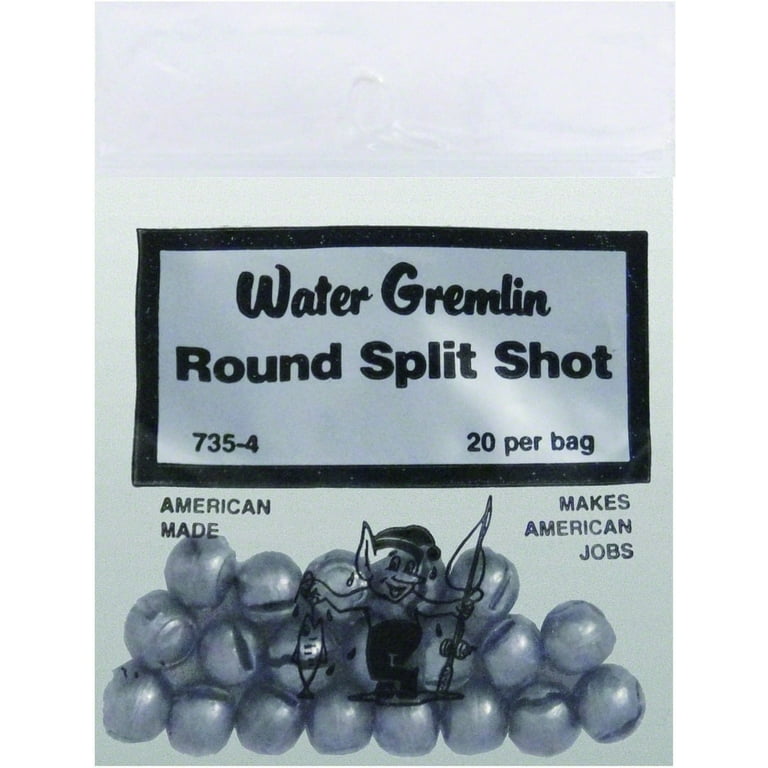 Water Gremlin Company Round Split Shot Fishing Sinker Soft Lead