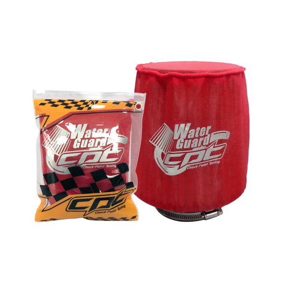Water Guard Cold Air Intake Pre-Filter Cone Filter Cover for Mustang Medium Red