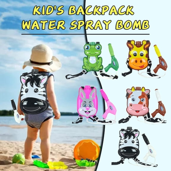 Water Gun with Frog Tank, Water Gun for Student, Water Gun with Backpack Tank, Water Play for Student, Back Yard Water Play for Student, Lightweight Adjustable Strap Water Blaster