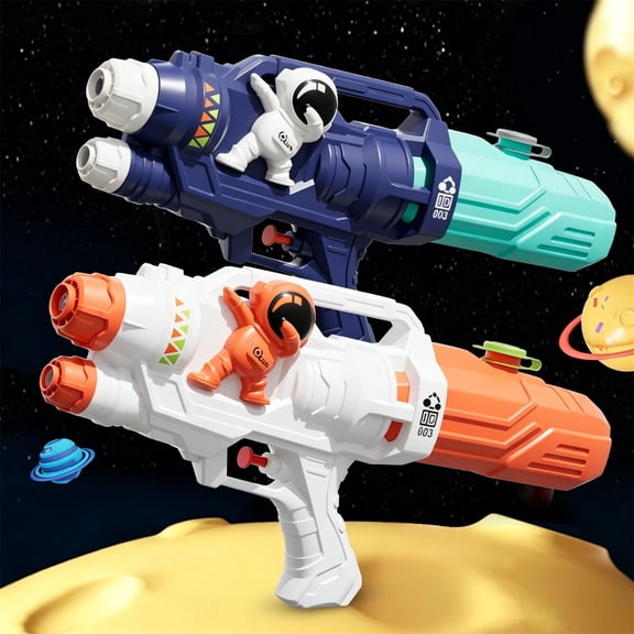 Water Gun Large Astronaut Shape Large Capacity,Safe Plastic Toy Ergonomic Grip For Teen Summer Beach And Outdoor Water Games(Blue)