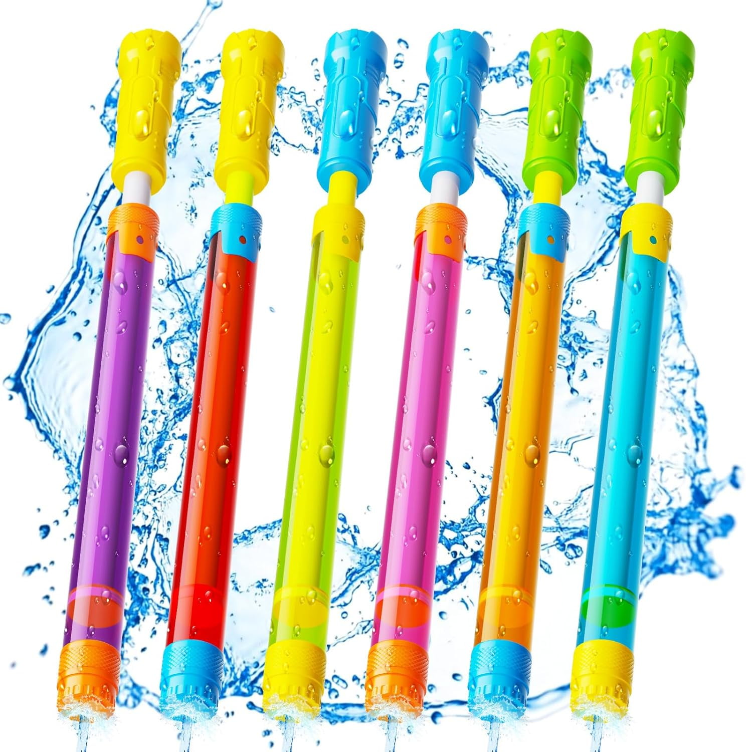 Water Gun Squirt Toys for Kids Adults, Squirt Gun Shoot Up to 20 Feet - Outdoor Super Blaster Water Guns for Kids Bulk - Fun Water Squirter Toy for Swimming Pool Beach Summer Outside Party Games