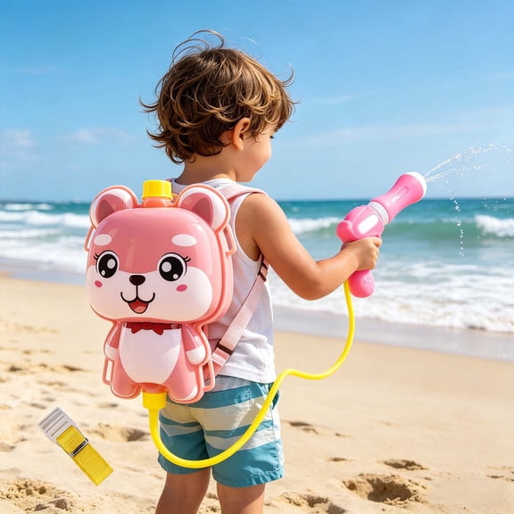 Water Gun Toy, Large Capacity Backpack Pull-Pressure Soaker, High Power Squirt Gun for k’ids, Fun Toy for Pool, Beach, Summer, Party & Outdoor Activity Use