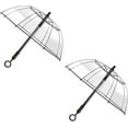 thumbnail image 1 of Water Gun Umbrella â Transparent Umbrella Squirt Gun, up to 27ft â Dual-Use Rain Shelter & Water Blaster Toy for Backyard Water Fights, Pool Parties, Prank Games 2PCS, 1 of 16