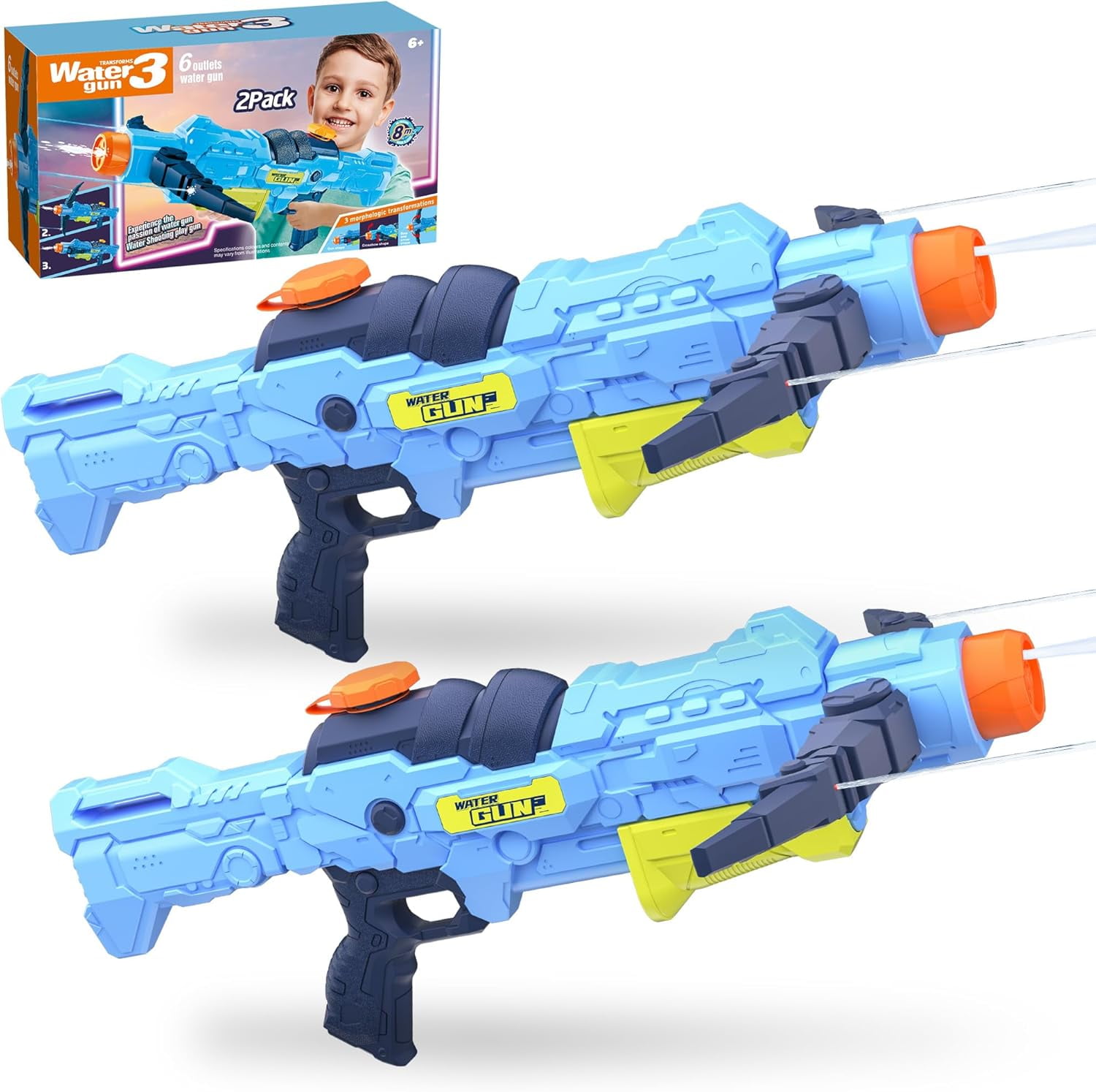 Water Guns for Adults Kids 6-12+, Super Water Blaster Soaker Pistol ...