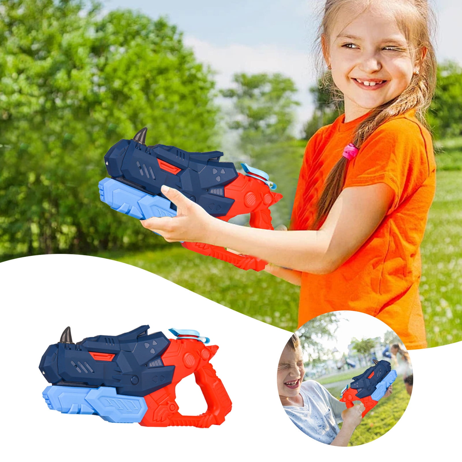 Water Guns, 3 Pack Water Squirter Gun 40 Ft Range Swimming Pool Toys Beach Backyard Summer Party Outdoor Foam Water Shooter Water Game Toy For Kids Age 3~12 Years Teens Adults - View #6