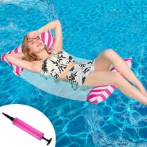 Water Hammock, Floating Bed Lounge Chair, Inflatable Floating Bed, Swimming Pool Beach Floating Recliner, Water Hammock Lounger Rafts Mats, Floating Relaxing Beach Lounge Outdoor Bed