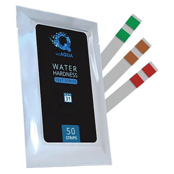 Water Hardness Test Kit - DoubleCheck 50 Strips Hard Testing  Tests Calcium & Magnesium (0425 PPM) for Tap, Well, Drinking, Pool, Spa Dishwasher