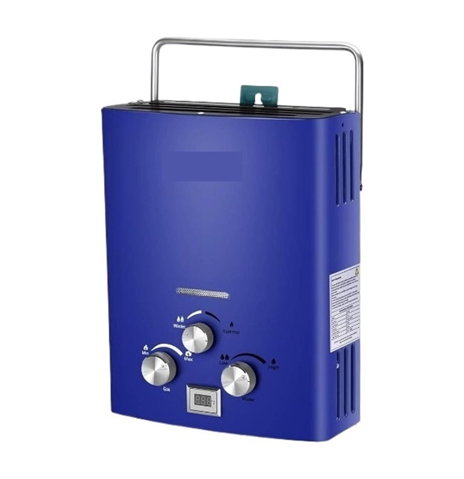 Water Heater -1.6GPM 6L Portable Gas Water Heater, Easy To Install, Propane Tankless Water Heater, Instant Hot Water For Shower ,Compact Design