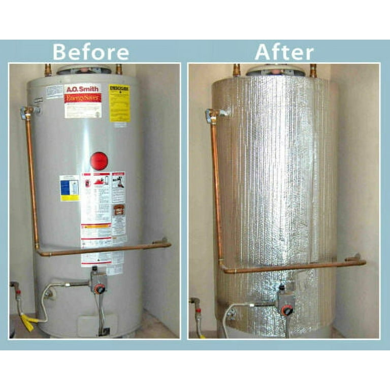Water Heater Blanket Insulation, NON FIBERGLASS, Fits up to 80 Gallons  Tank 