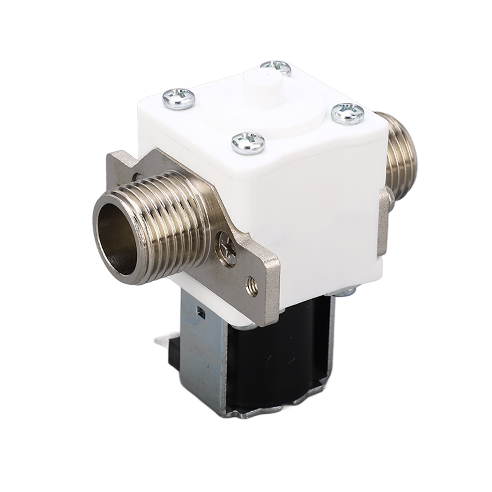 Water Heater Inlet Valve Brass Coil PC Housing Good Sealing G1/2in Electric Solenoid Valve DC12V