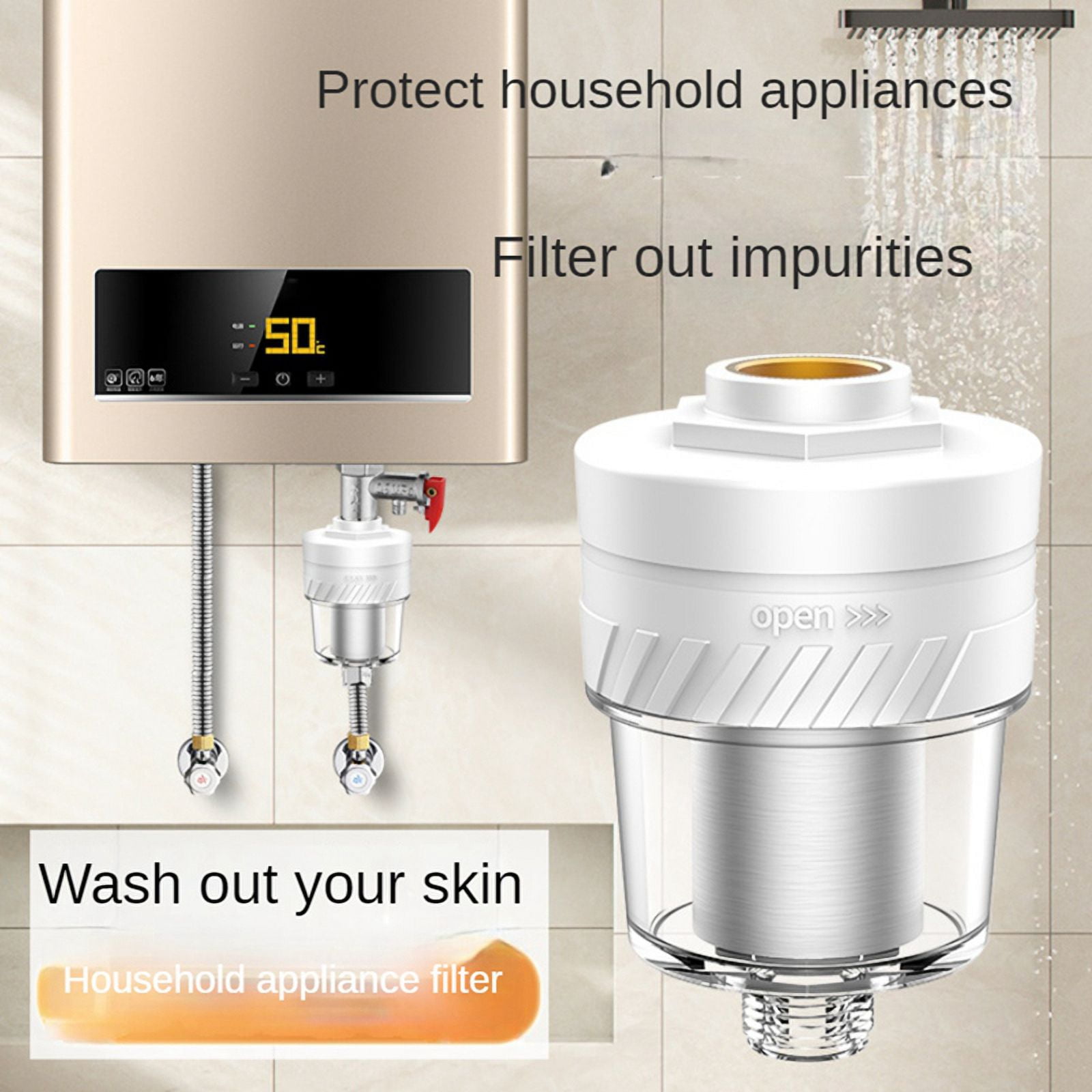Water Heater Pre-Filter Bath Filter Water Purifier Pre-Water Purifier ...
