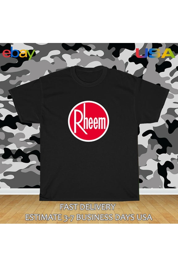 Water Heater Rheem Logo Men's T-Shirt American Size T-Shirt