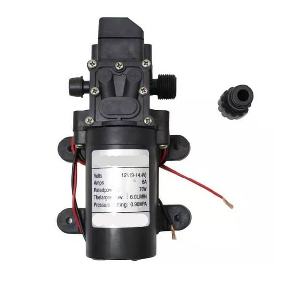 Water High Pressure Diaphragm Self Priming Pump with Plug Power Supply 6A